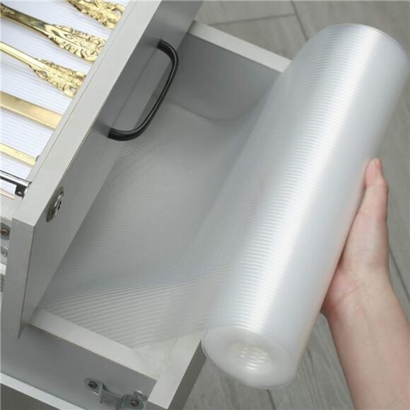 Shelf Liner, 17.5 Inch x 25 FT Non Adhesive Cabinet Liner, Double Sided Non-Slip - Picture 6 of 8